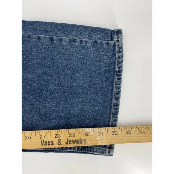 Vintage Levi Strauss Signature Relaxed Fit 5 Pocket Denim Jeans Straight 34X32 - Picture 14 of 15